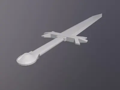 SimpleHolySword Low-poly 3D model