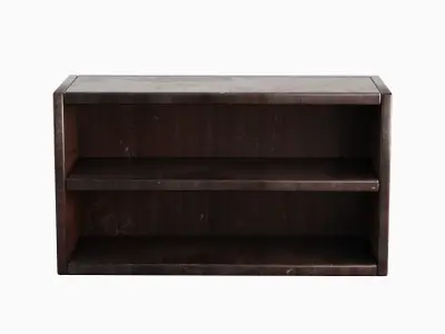 Simple Wooden Bookshelf Set Low-poly 3D model