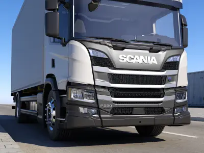 Truck VAN 4X2 riggid 3D model
