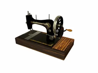 Singer 15CD Sewing Machine Low-poly 3D model