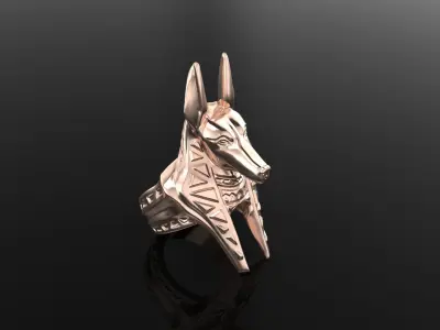 Annubis ring 3D print model purchase