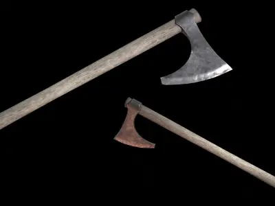 Ceorl Axe Low-poly 3D model