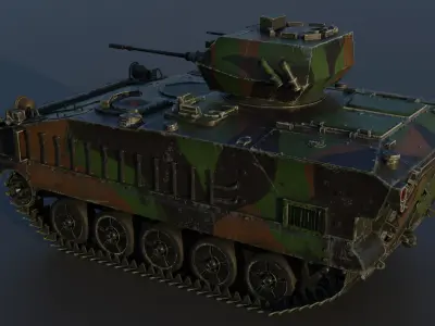 AMX-10P 25 ICV Low-poly 3D model
