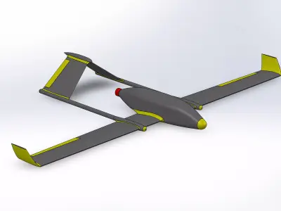 FMD-1 RC PLANE - Drone Free 3D print model