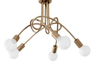 Modern Industrial Loft Chandelier Free 3D model
