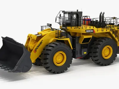 Mining Wheel Loader Generic v1 3D model