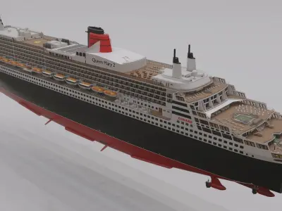 Queen Mary 2 3D model