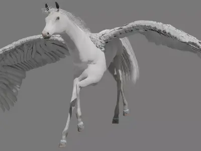 Pegasus Free low-poly 3D model