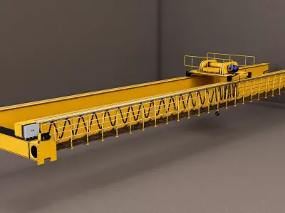 Overhead Crane 3D model buy