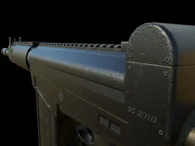 SC-2010 Low-poly 3D model assault rifle Low-poly 3D model