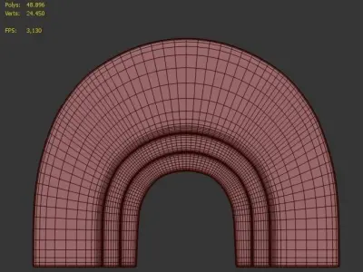ARCHED MODERN VASE 3D model Free 3D model