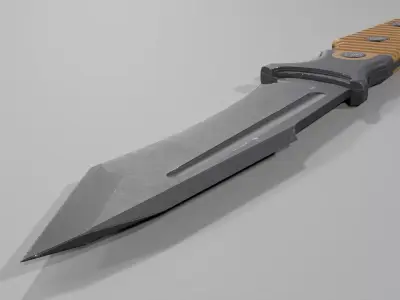 Knife Tactical Recce2 Low-poly 3D model