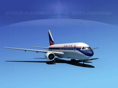 Boeing 767-100 Delta 1 3D model