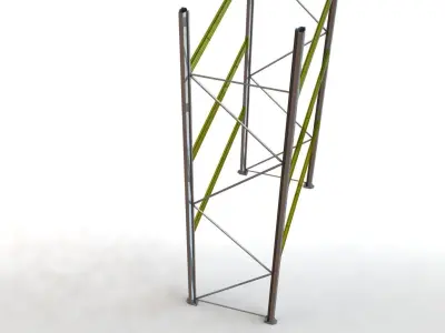 Warehouse Rack 3D model buy