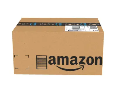 Amazon Box 1B PBR 17 Low-poly 3D model