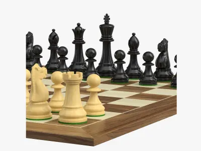 Chess Set v2 3D model