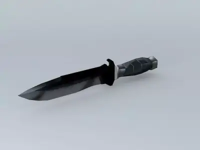 Tactical Knife LowPoly INGAME Free 3D model