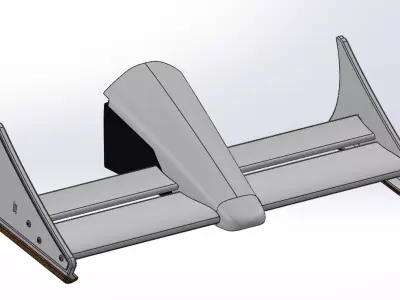 Mclaren MP4-4 Front Wing - 1-10 - 1-8 Scale 3D model