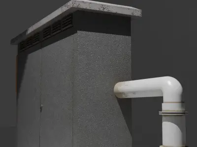 Liquid - Gas Pump Low-poly 3D model
