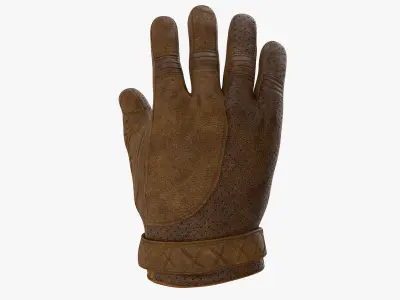 MOTORCYCLE GLOVE Low-poly 3D model