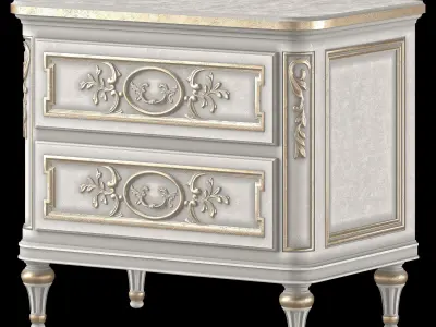 eloquence bronte nightstand and dresser  3D model