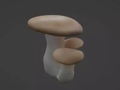 Mushroom game ready asset  3D model