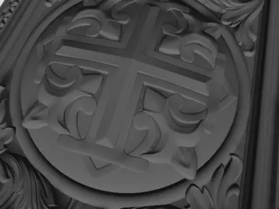 3D model for with a CrossDecor  in a few  formats 3D print model