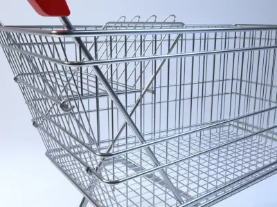 Supermarket Cart  Shoping 3D model 3D model