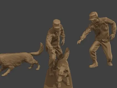 Czechoslovak communist Police K9 004 3D print model