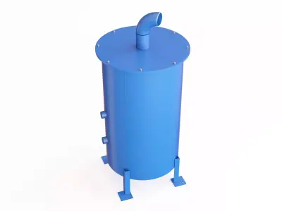 Boiler blowdown 3D model