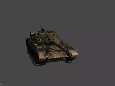 T-55A MAIN BATTLE TANK 3D model