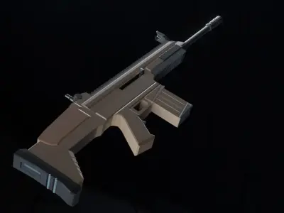 Rigged Weapons 3D model