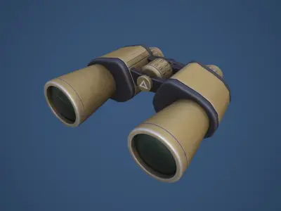Stylized Binoculars Low-poly 3D model