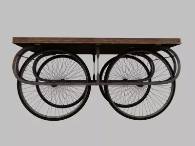 Vegetable Salesman Cart 3d model 3D model