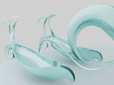 Fantasy Boat 3D model