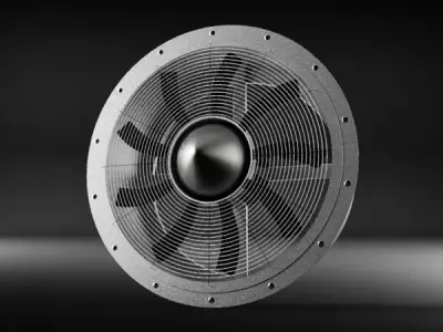 Industrial fan Free 3D print model