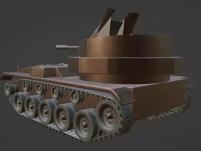 M19A1 Tank Free 3D model purchase