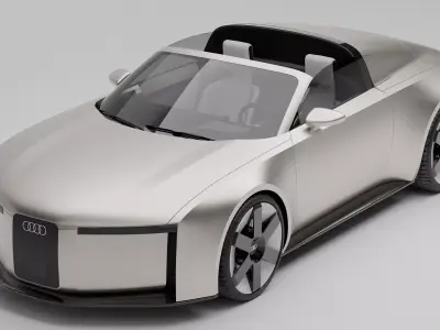 Audi Concept C Low-poly 3D model