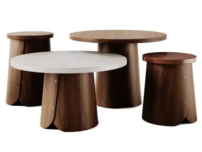 Sancal Tab Coffee Table Set 3D model