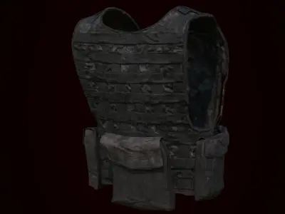 Tactical Vest Free low-poly 3D model
