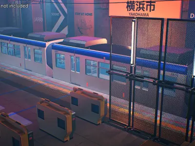 Chongqing Monorail Train 3D model purchase