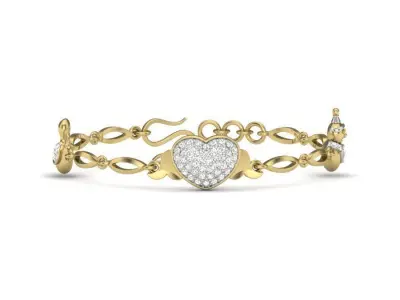 Antique Heart bracelet  3D print model