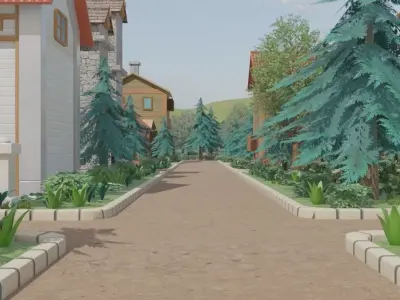 Forest Village 3D model order