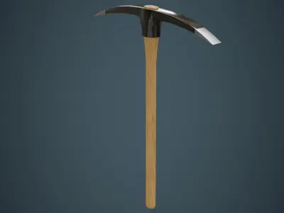 Pickaxe 2A Low-poly 3D model
