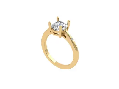 Art Deco Ring 3D print model 22