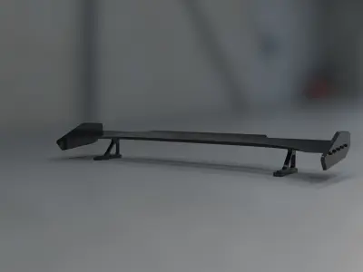 Spoiler bunny Carbon auto  3D model