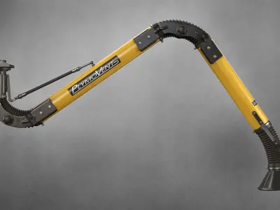 PlymoVents Extraction Arm MiniMan-100 3D model