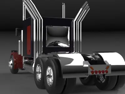 container truck  3D model