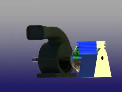 Blower assembly  Free 3D model