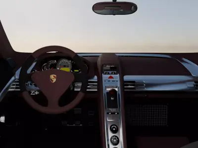 Porsche Carrera GT High Detail Game Ready Cinematic Low-poly 3D model